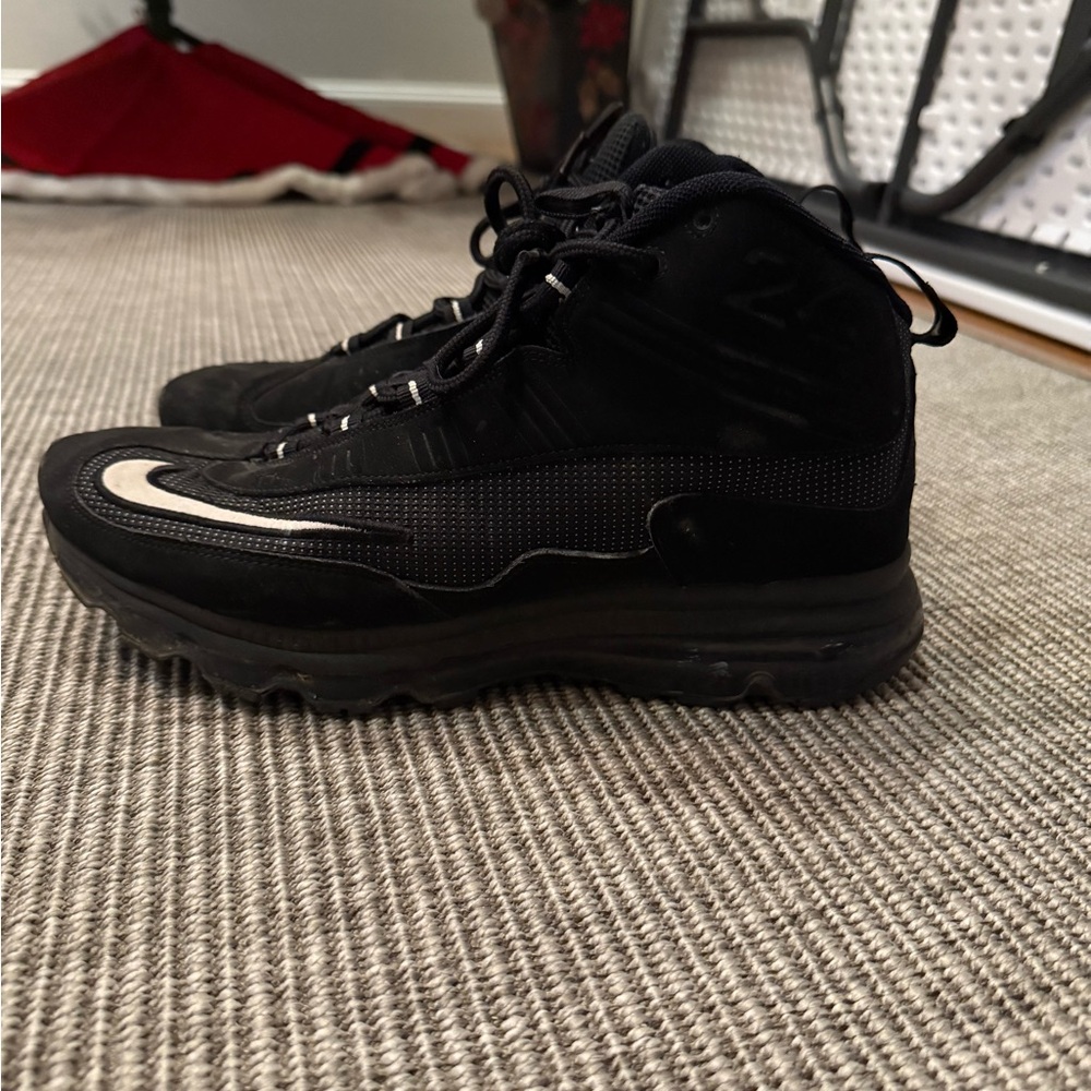 Nike Black and Gray High-Top Sneakers